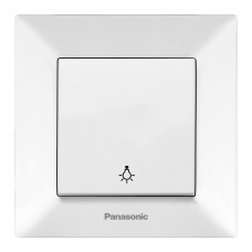 Вимикач Panasonic Arkedia Slim кнопковий, білий