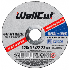 Круг відрізний для металу WELL CUT 125*0,8