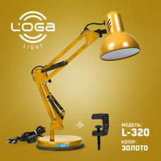 Лампа настільна Пантограф "Золото" (ТМ LOGA ® Light)(6)