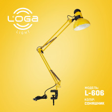 Лампа настільна зі струбциною "Соняшник" (ТМ LOGA ® Light)
