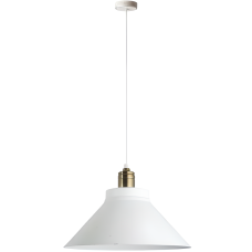 Світильник підвіс Attic 62121, h=140 cм, d=25 см, 1*60Вт,Е-27, біло-золотий