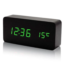 Годинник VST-862S-4 зелені, (корп чорн) USB