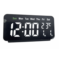 Годинник мережний VST-912-6, білі, температура, USB