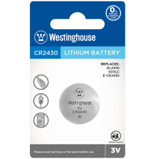 Літієва батарейка Westinghouse Lithium "таблетка" CR2430 1шт/уп blister