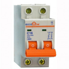 Автоматичний вимикач ECO 2p C 16A ECOHOME