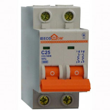 Автоматичний вимикач ECO 2p C 25A ECOHOME