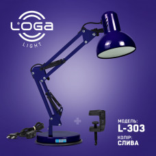 L-300 Світильник нестаціонарний настільний ТМ LOGA, 220В 60Вт (модель кольору  L-303 Слива)