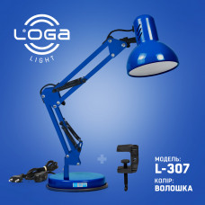 L-300 Світильник нестаціонарний настільний ТМ LOGA, 220В 60Вт (модель кольору  L-307 Волошка)