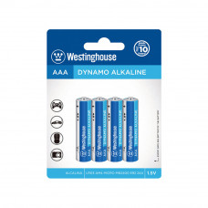 Лужна батарейка Westinghouse Dynamo Alkaline AAА/LR03 4шт/уп blister