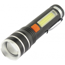 Ліхтар ручний Quantum  QM-FL1032 Helper 10W LED zoom +COB  з USB