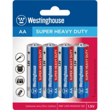 Сольова батарейка Westinghouse Super Heavy Duty AA/R6 4шт/уп blister
