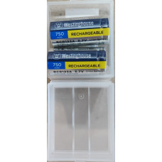Акумулятор літій-іонний Westinghouse Li-ion RCR123A, 3.7V, 750mAh, 2шт+бокс (032029)