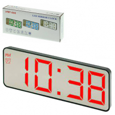Годинник мережевий VST-898-1, червоний, температура, USB