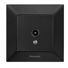 Розетка Panasonic Arkedia Slim ТV кінцева, чорна